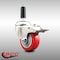 Service Caster 3 Inch 316SS Red Poly Swivel 3/4 Inch Expanding Stem Caster Lock Brake SCC SCC-SS316TTLEX20S314-PPUB-RED-34 - alternate 5